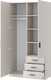 Миниатюра изображения товара Шкаф Involux Престон 226H031 (кашемир)