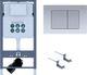 Миниатюра изображения товара Инсталляция для унитаза Aquatek Pneumo S50 INSP01.KKI02.PNS03 (с кнопкой и креплением)