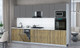 Миниатюра изображения товара Кухонный гарнитур Интерлиния Мила Gloss 3.25-ПМ3 (дуб вотан/серый/белый гранит)