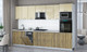 Миниатюра изображения товара Кухонный гарнитур Интерлиния Мила Gloss 3.25-ПМ3 (дуб вотан/ваниль глянец/серый каспий)