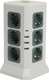 Миниатюра изображения товара Удлинитель Stekker Comfort HM10-61-01 / 49991 (1.5м, белый/серый)