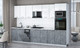 Миниатюра изображения товара Кухонный гарнитур Интерлиния Мила Gloss 3.25-ПМ3 (керамика/белый глянец/белый гранит)