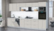 Миниатюра изображения товара Кухонный гарнитур Интерлиния Мила Gloss 3.5-ПМ3 (кашемир/кашемир/белый гранит)