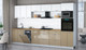Миниатюра изображения товара Кухонный гарнитур Интерлиния Мила Gloss 3.5-ПМ3 (капучино глянец/белый/дуб бунратти)