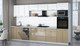 Миниатюра изображения товара Кухонный гарнитур Интерлиния Мила Gloss 3.5-ПМ3 (капучино глянец/белый глянец/опал светлый)