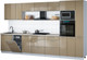 Миниатюра изображения товара Кухонный гарнитур Интерлиния Мила Gloss 3.6-ПМ3 (капучино глянец/капучино глянец/бискайская сосна)
