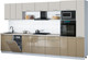 Миниатюра изображения товара Кухонный гарнитур Интерлиния Мила Gloss 3.6-ПМ3 (капучино глянец/кашемир/травертин серый)