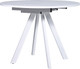 Миниатюра изображения товара Обеденный стол Мир стульев Саен 27 90x90/30 (белый муар/лавант 3094/краска белая)