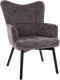 Миниатюра изображения товара Кресло мягкое Signal Carmen (Raven 15 серый/черный матовый)