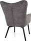 Миниатюра изображения товара Кресло мягкое Signal Carmen (Raven 15 серый/черный матовый)