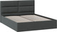 Миниатюра изображения товара Полуторная кровать ТриЯ Глосс универсальная с ПМ тип 1 140x200 (велюр графит)