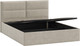 Миниатюра изображения товара Полуторная кровать ТриЯ Глосс универсальная с ПМ Тип 1 140x200 (микровелюр Jercy Cream)
