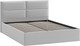 Миниатюра изображения товара Полуторная кровать ТриЯ Глосс универсальная тип 1 140x200 (велюр Confetti Silver)