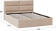 Миниатюра изображения товара Полуторная кровать ТриЯ Глосс универсальная тип 1 140x200 (велюр мокко светлый)