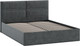 Миниатюра изображения товара Полуторная кровать ТриЯ Глосс универсальная тип 1 140x200 (микровелюр Jercy Graphite)