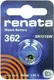 Миниатюра изображения товара Батарейка Renata SR362/SR721SW/AG11 1.55V 24mAh 7.9x2.1mm