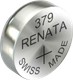 Миниатюра изображения товара Батарейка Renata SR379/SR521SW BL-1 1.55V 10mAh 5.8x1.6mm