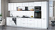Миниатюра изображения товара Кухонный гарнитур Интерлиния Мила Gloss 3.7-ПМ3 (белый/белый/серый каспий)