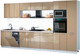 Миниатюра изображения товара Кухонный гарнитур Интерлиния Мила Gloss 3.7-ПМ3 (капучино глянец/капучино глянец/бискайская сосна)