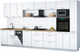 Миниатюра изображения товара Кухонный гарнитур Интерлиния Мила Gloss 3.8-ПМ3 (белый/белый/дуб бунратти)