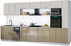 Миниатюра изображения товара Кухонный гарнитур Интерлиния Мила Gloss 3.8-ПМ3 (капучино глянец/кашемир/травертин серый)