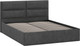 Миниатюра изображения товара Полуторная кровать ТриЯ Глосс универсальная тип 1 140x200 (микровелюр Wellmart Graphite)