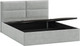 Миниатюра изображения товара Двуспальная кровать ТриЯ Глосс универсальная с ПМ тип 1 180x200 (микровелюр Jercy Silver)