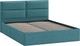 Миниатюра изображения товара Полуторная кровать ТриЯ Глосс универсальная тип 1 140x200 (микровелюр Wellmart Indigo)