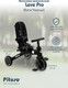 Миниатюра изображения товара Трехколесный велосипед с ручкой Pituso Leve Pro / T8-Black (черный)