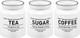 Миниатюра изображения товара Набор емкостей для хранения Elan Gallery Tea. Coffe. Sugar / 111019