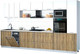 Миниатюра изображения товара Кухонный гарнитур Интерлиния Мила Gloss 3.7-ПМ3 (дуб вотан/белый/опал светлый)