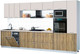 Миниатюра изображения товара Кухонный гарнитур Интерлиния Мила Gloss 3.7-ПМ3 (дуб вотан/кашемир/бискайская сосна)