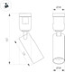 Миниатюра изображения товара Трековый светильник Arlight ART-APRIORI-SPOT-TURN-R38-8W Day4000 OG 36deg / 053977