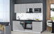 Миниатюра изображения товара Кухонный гарнитур Интерлиния Мила Gloss 2.25-ПМ4 (грей/грей/кастилло темный)