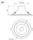 Миниатюра изображения товара Точечный светильник Arlight LTD-LEGEND-R230-35W Day4000 WH 50deg / 027319(1)