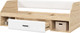 Миниатюра изображения товара Кровать-тахта Стендмебель Либерти КР 03 194х66х85 (мдф белый глянец/дуб сонома)