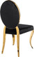 Миниатюра изображения товара Стул Woodville Odda / 11643 (черный/золотой)