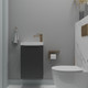 Миниатюра изображения товара Тумба под умывальник ЗОВ Монови Слим 40 / S40LG0LG7091B (антрацит)