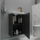 Миниатюра изображения товара Тумба под умывальник ЗОВ Монови Слим 40 / S40LG0LG7091B (антрацит)