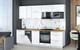 Миниатюра изображения товара Кухонный гарнитур Интерлиния Мила Gloss 2.6-ПМ4 (белый глянец/белый глянец/дуб бунратти)