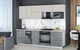 Миниатюра изображения товара Кухонный гарнитур Интерлиния Мила Gloss 2.6-ПМ4 (керамика/кашемир/травертин серый)