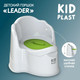 Миниатюра изображения товара Детский горшок KidPlast Leader / PL075102 (белый/зеленый)