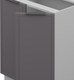 Миниатюра изображения товара Шкаф-стол кухонный Arvento Корнелия Флок-плюс НШ60р без столешницы (графит софт)