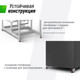 Миниатюра изображения товара Баскетбольный стенд UNIX Line B-Stand-PC PRO 72x42 R45 H120-305см / BSTSFPPR305_72PCBK