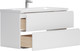 Миниатюра изображения товара Тумба под умывальник Belux Минск НП 100-02 (1, белый глянцевый)