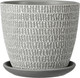 Миниатюра изображения товара Вазон Композит Ротанг №8 / КБ-Б8-256-22 (22л, серый бутон)