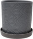 Миниатюра изображения товара Вазон Композит Тринити Цилиндр №2 / КБ-Ц2-249-22 (1.82л, серый)
