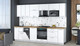 Миниатюра изображения товара Кухонный гарнитур Интерлиния Мила Gloss 3.0-ПМ4 (белый/белый/дуб бунратти)