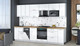 Миниатюра изображения товара Кухонный гарнитур Интерлиния Мила Gloss 3.0-ПМ4 (белый глянец/белый глянец/дуб бунратти)