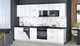 Миниатюра изображения товара Кухонный гарнитур Интерлиния Мила Gloss 3.0-ПМ4 (белый глянец/белый глянец/кастилло темный)